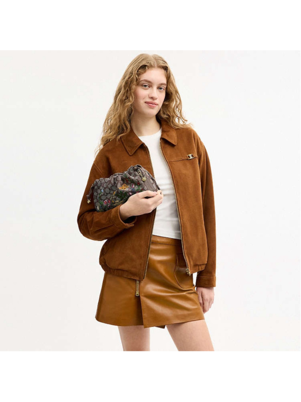 NEW Coach Faye Shoulder Bag In Signature Jacquard With Floral Embroidery NWT - Picture 16 of 16